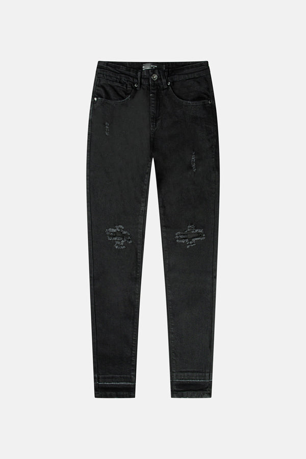 DS 203 Rockstar 203 Rockstars - Destroyed Double Stacked Black