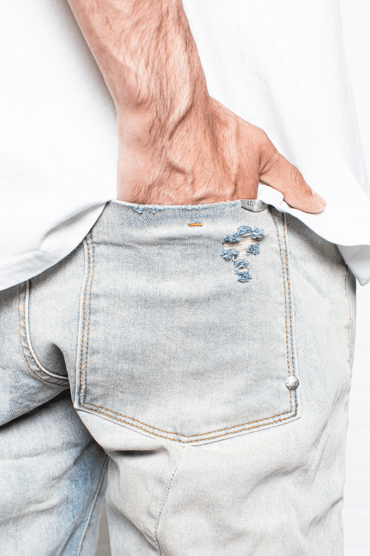 DS denim 101 Slates - Destroyed Vintage Blue