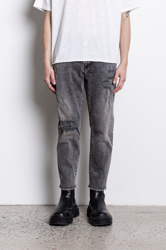 PL denim 701 Straight Crop - Washed Paisley Grey