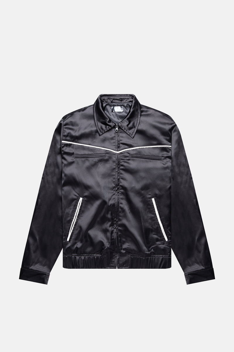 BLACK VARSITY JACKET 046