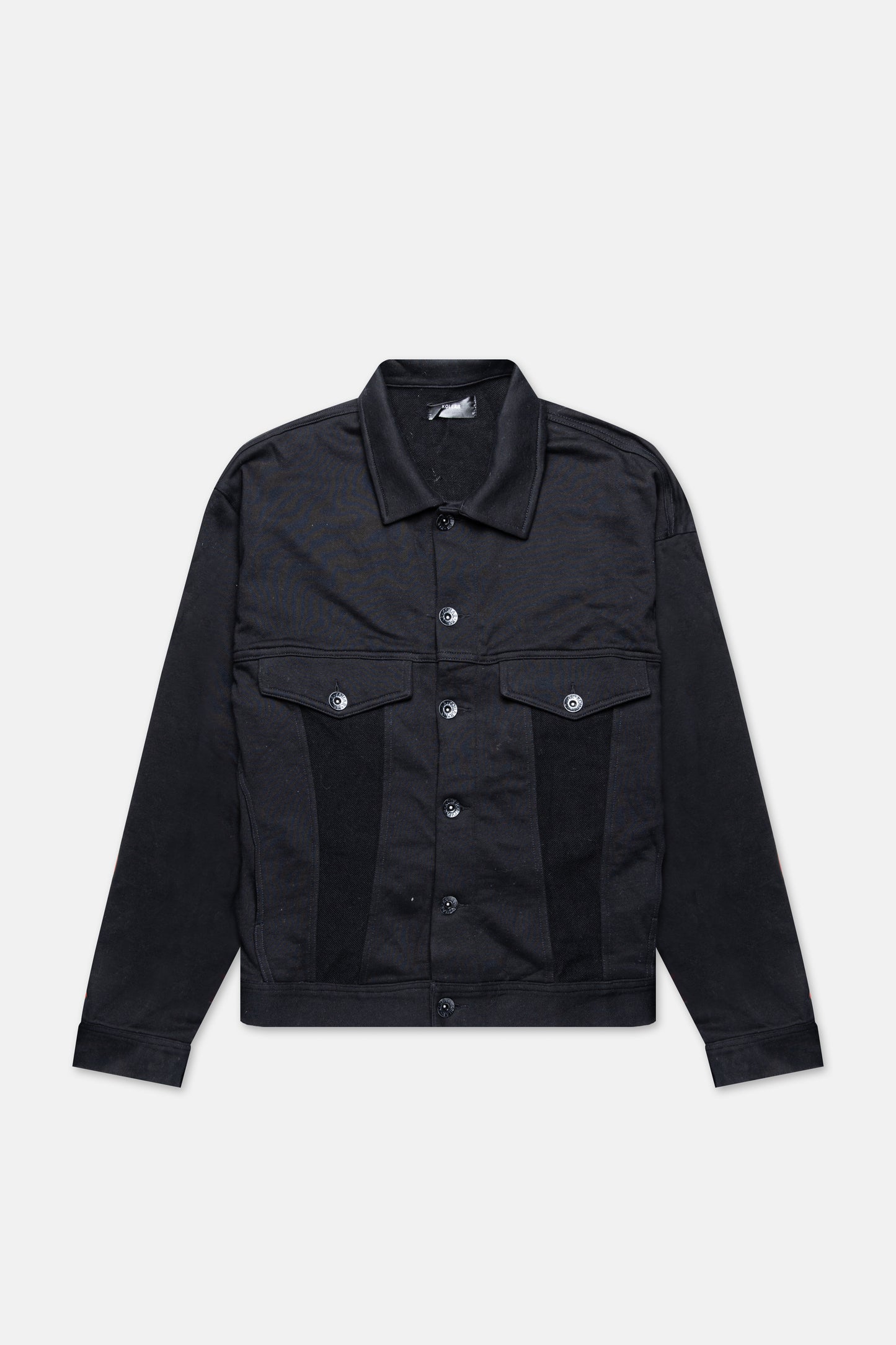 HEAVY BLACK DENIM JACKET 048