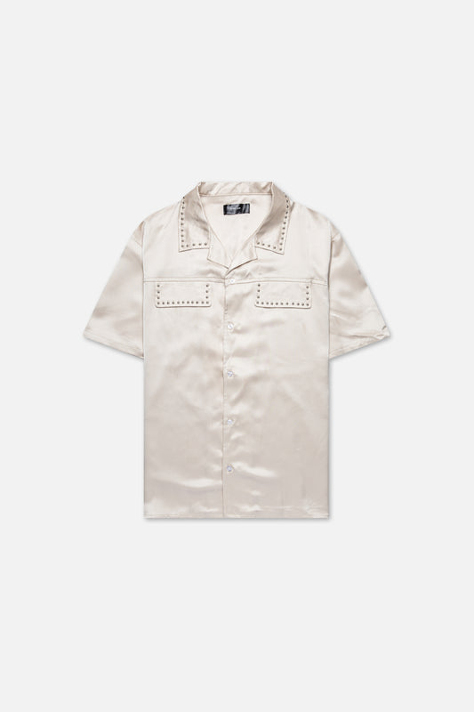 OFF WHITE STUDDED RESORT SHIRT 056