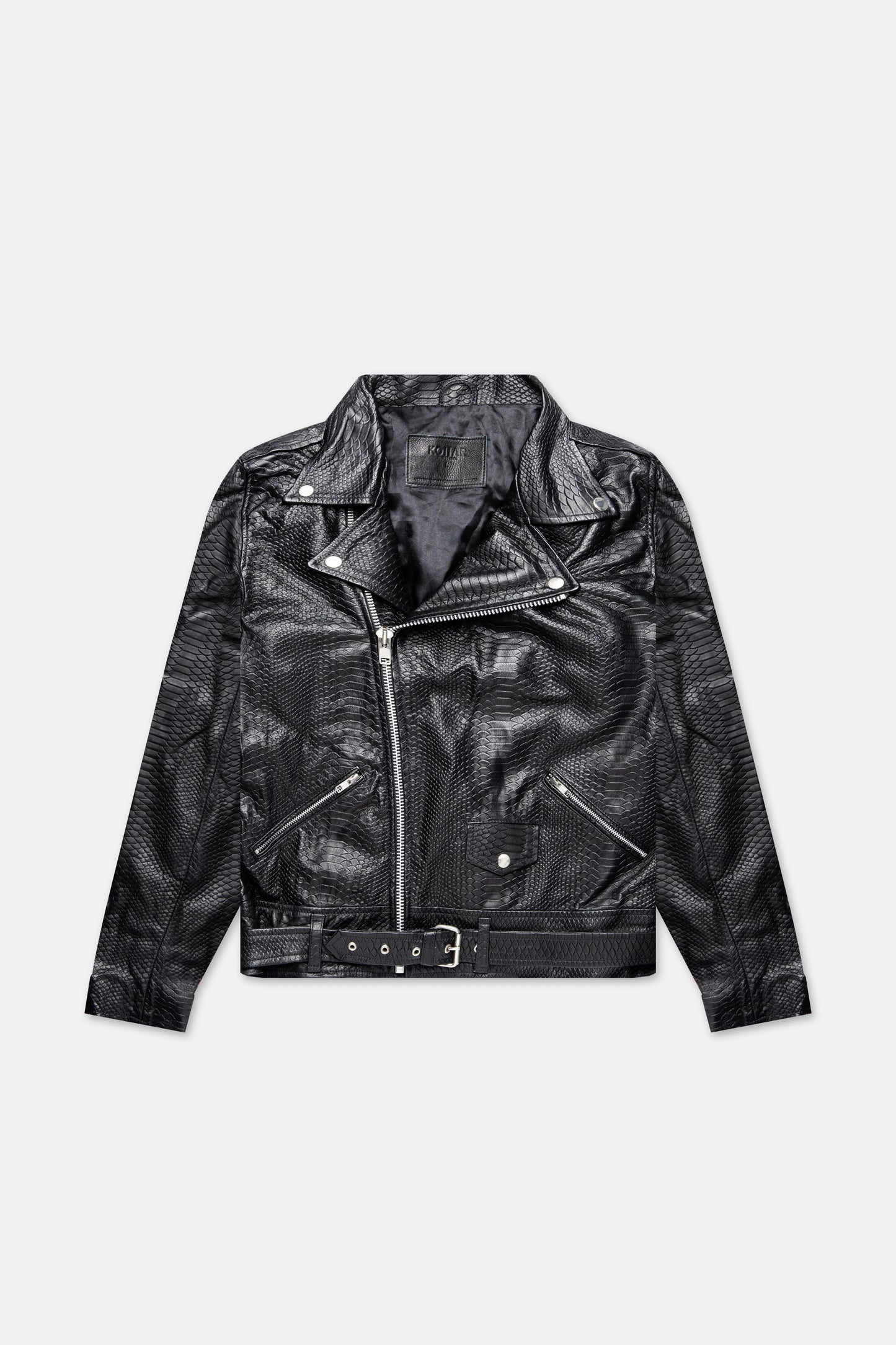 CLASSIC LEATHER CROCODILE BIKER 061