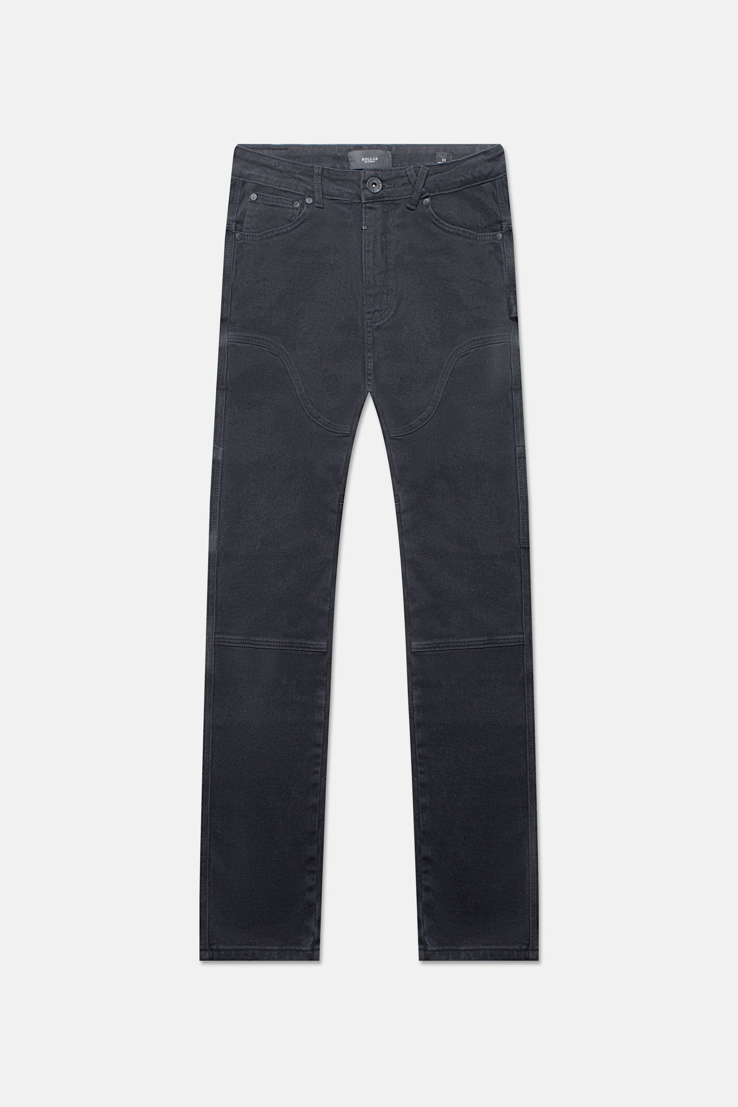 BLACK SPILT STRAIGHT RELAXED 009