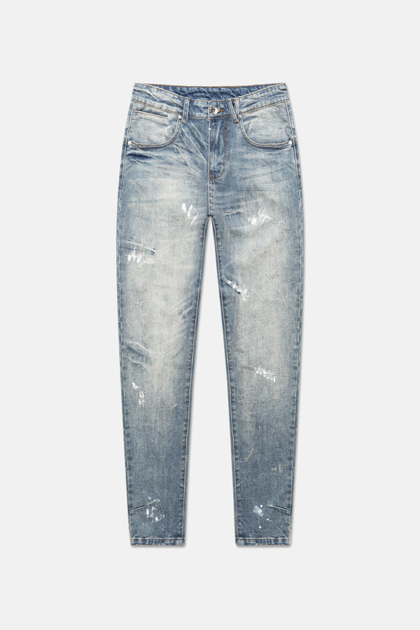 CALIFORNIA BLUE DISTRESSED SKINNIES 034