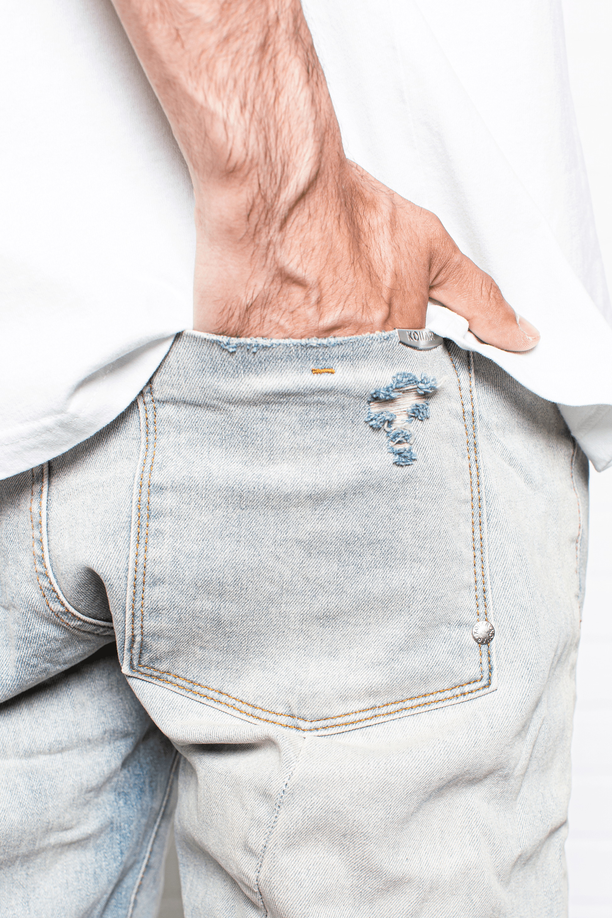 DS denim 101 Slates - Destroyed Vintage Blue