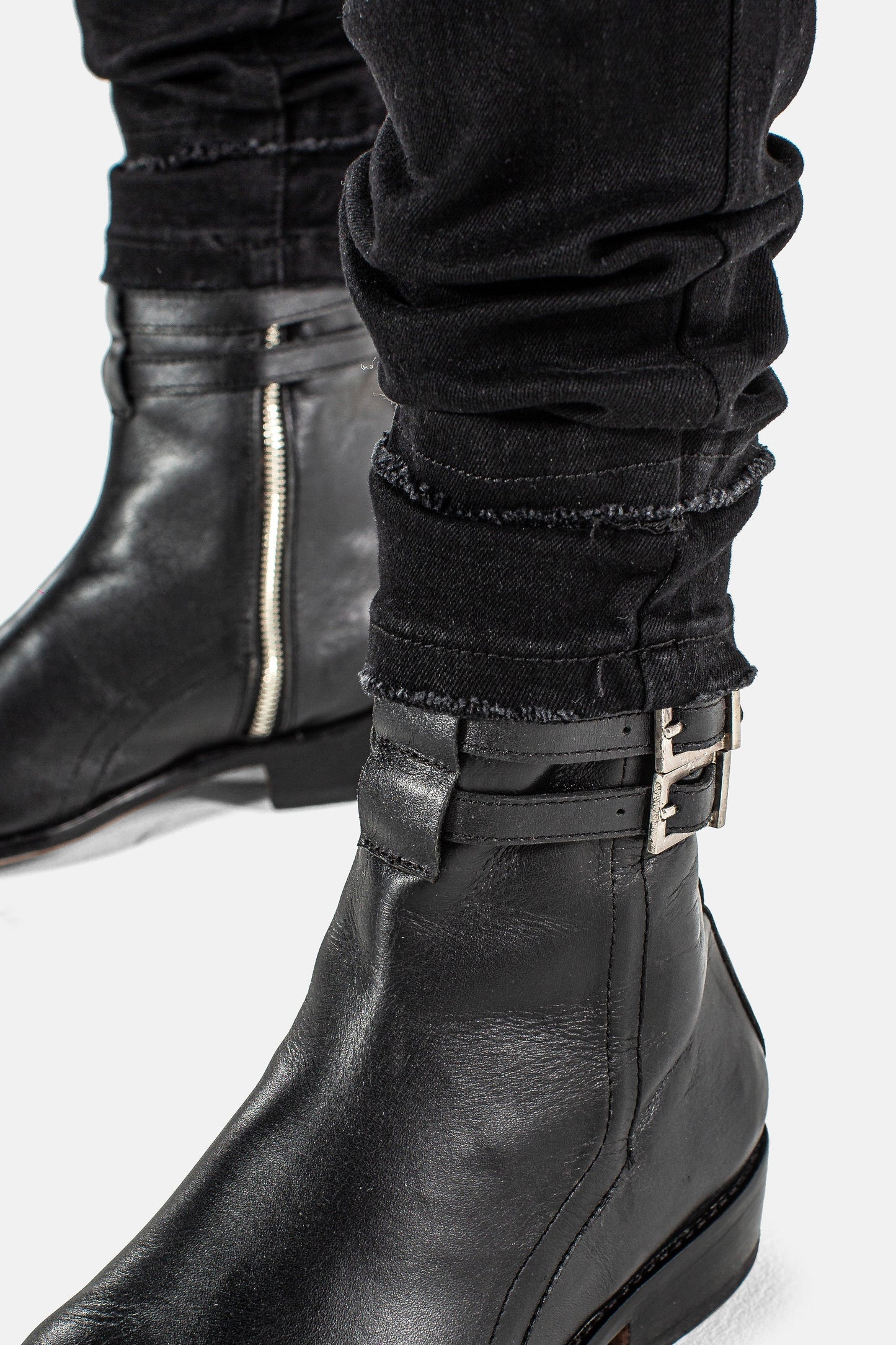 DS denim 203 Rockstars - Destroyed Double Stacked Black