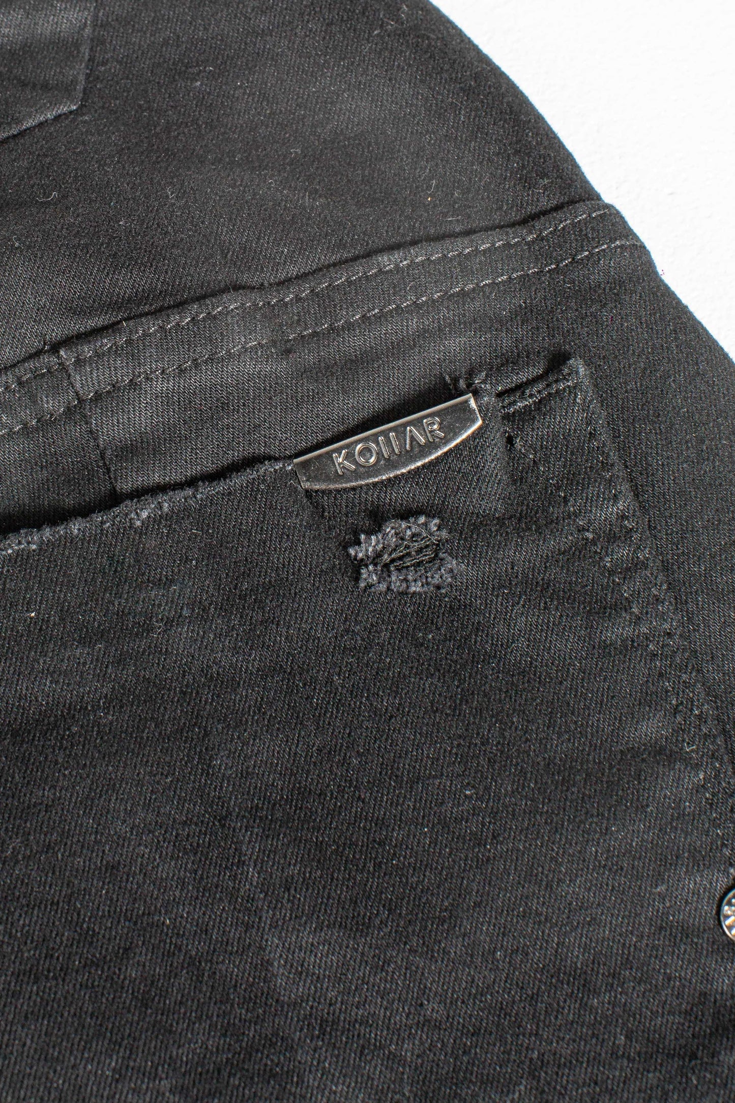 DS denim 203 Rockstars - Destroyed Double Stacked Black