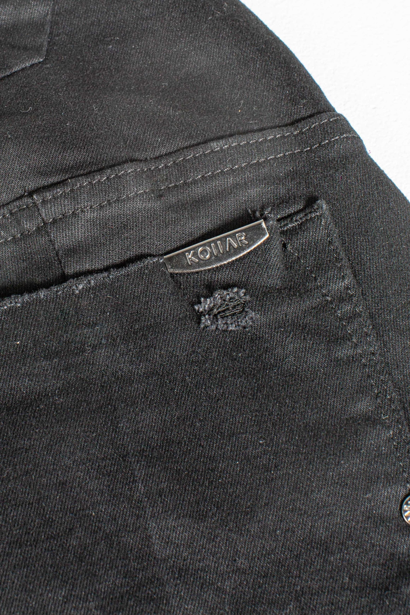 Skinnies - Destroyed Double Stack Black – S3AS0NS