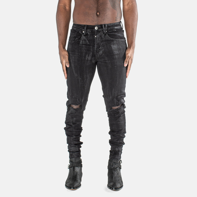 DS denim 203 Rockstars - Destroyed Vintage Wax Black