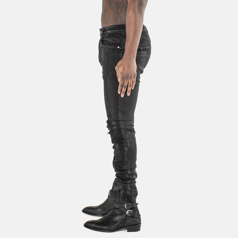 DS denim 203 Rockstars - Destroyed Vintage Wax Black