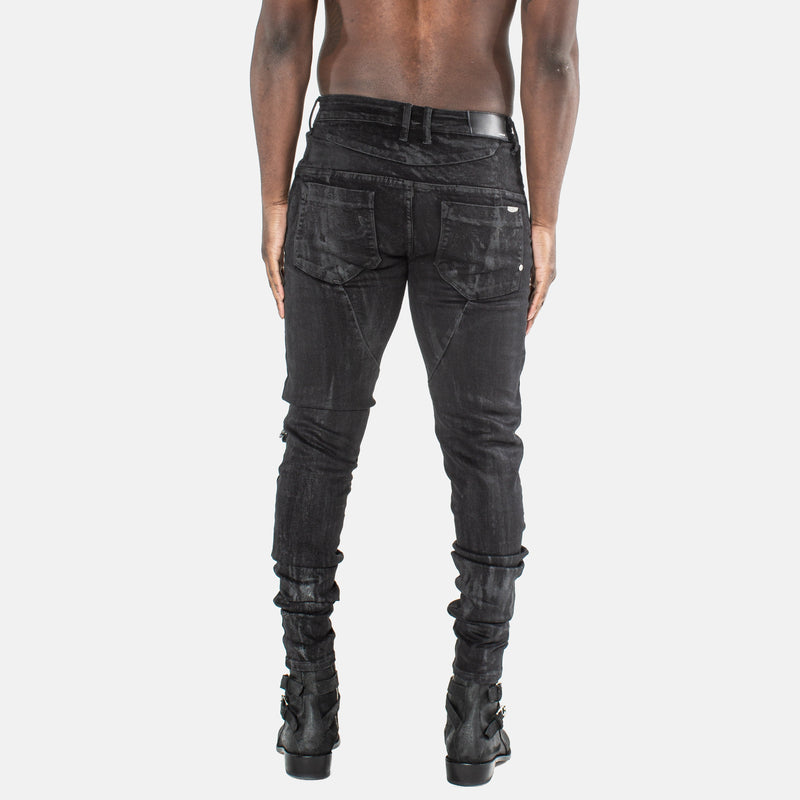 DS denim 203 Rockstars - Destroyed Vintage Wax Black