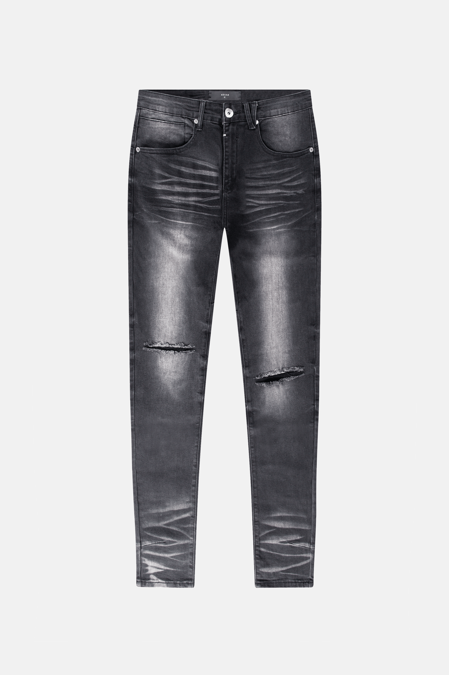 DS denim 203 Rockstars - Destroyed Whisker Black