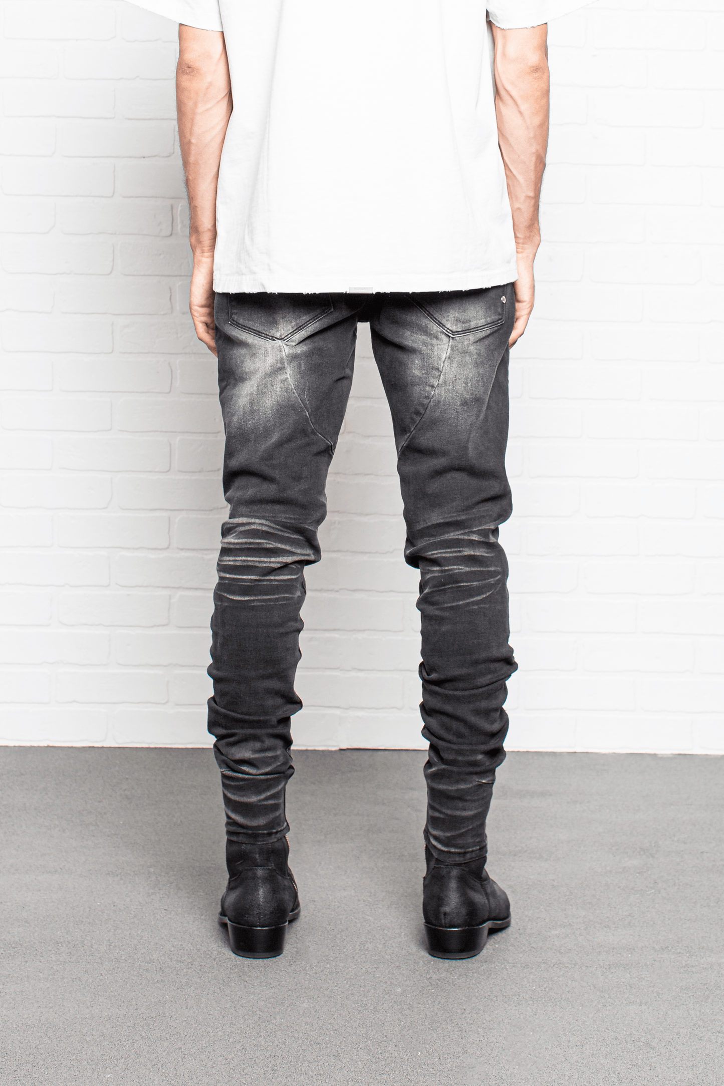 DS denim 203 Rockstars - Destroyed Whisker Black