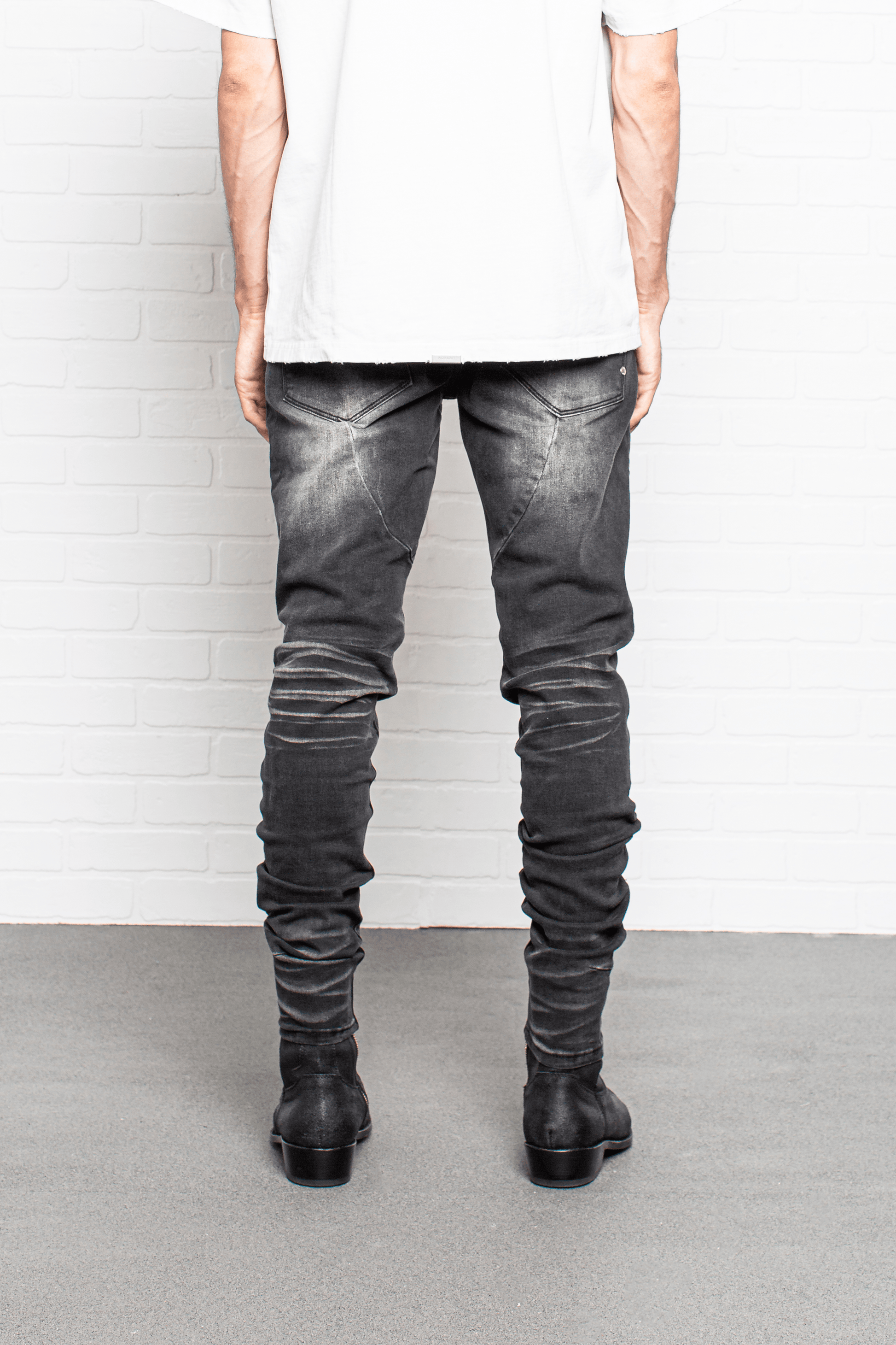 DS denim 203 Rockstars - Destroyed Whisker Black