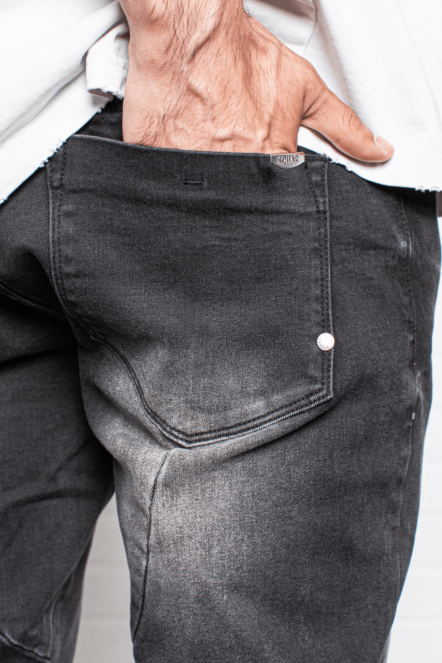 DS denim 203 Rockstars - Destroyed Whisker Black