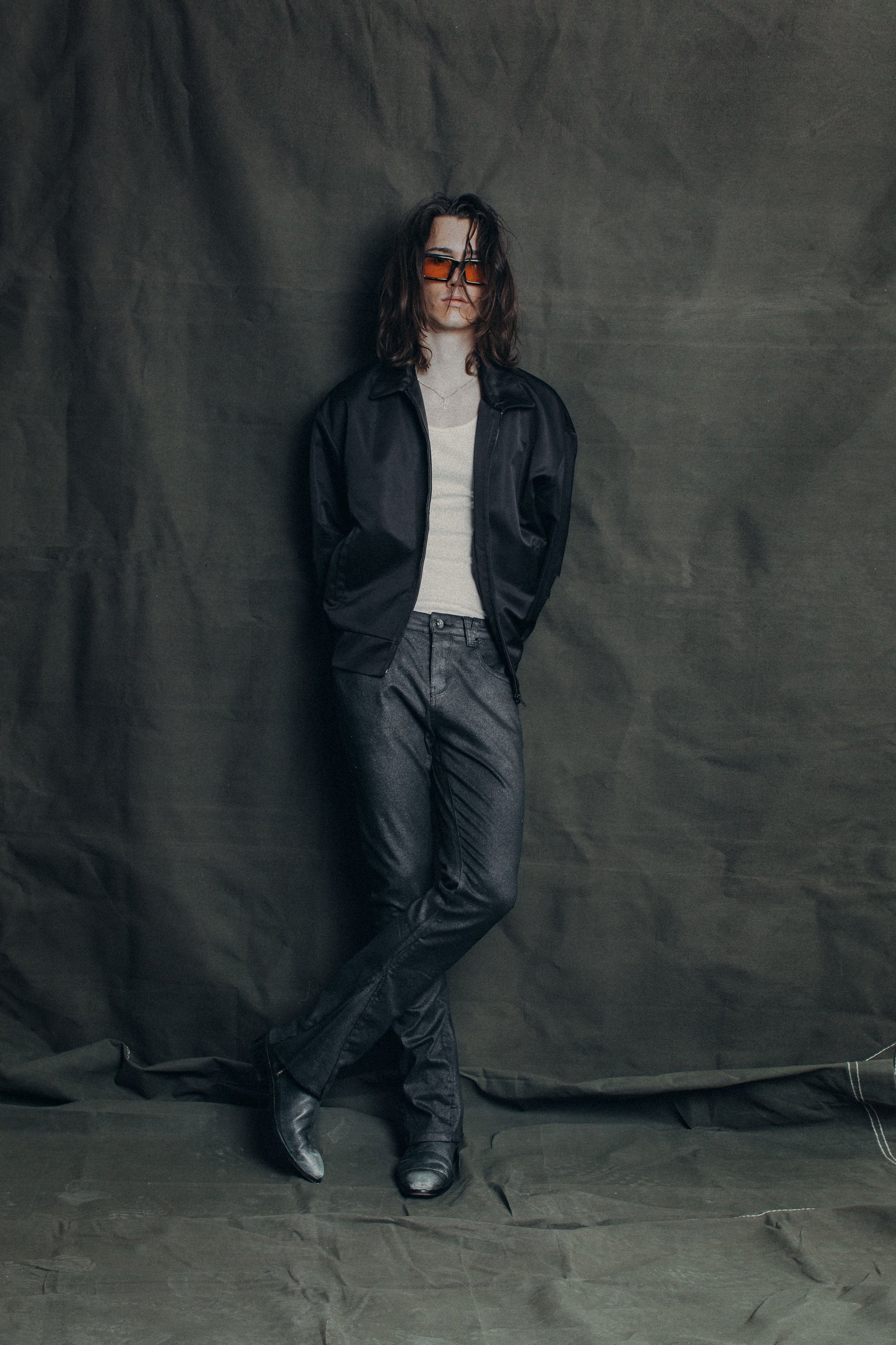 DS denim 708 Slim Flare - Frosted Black