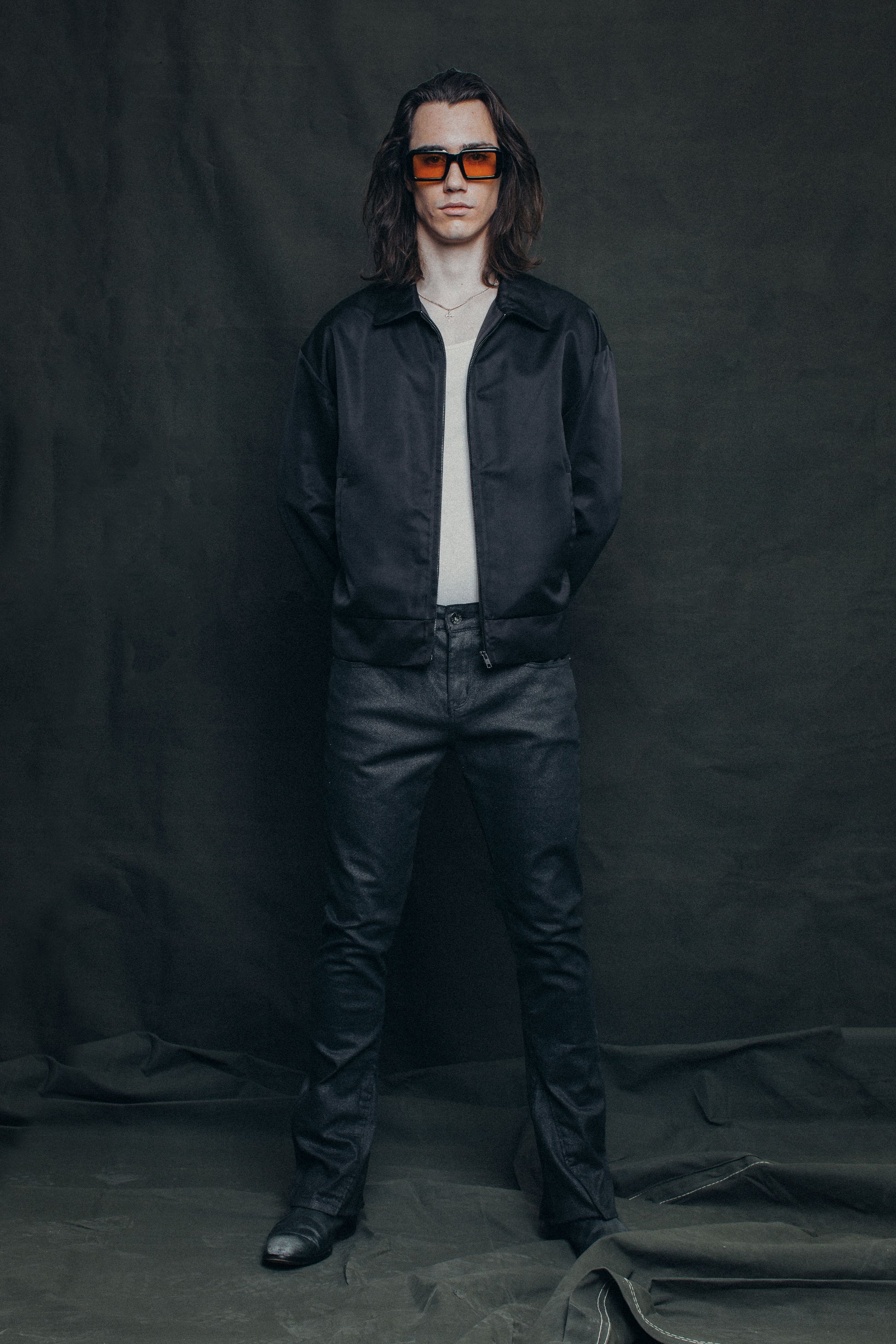 DS denim 708 Slim Flare - Frosted Black