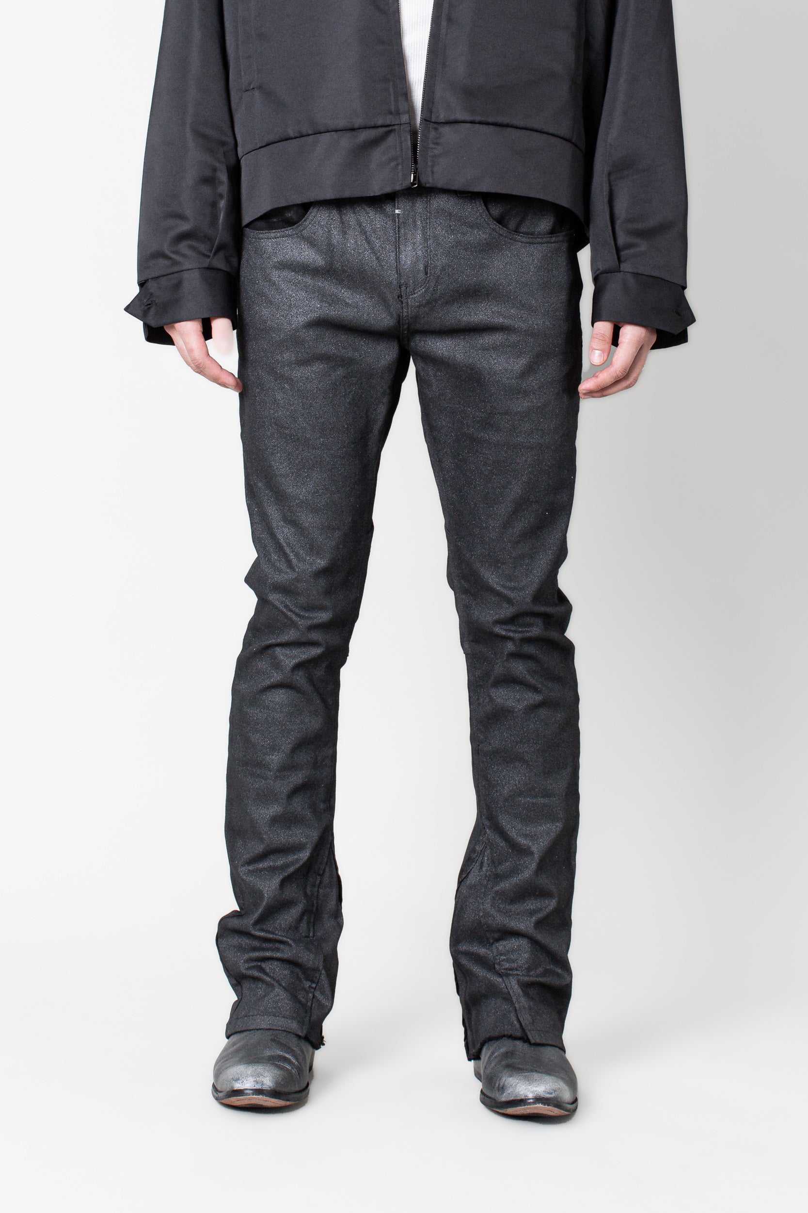 DS denim 708 Slim Flare - Frosted Black