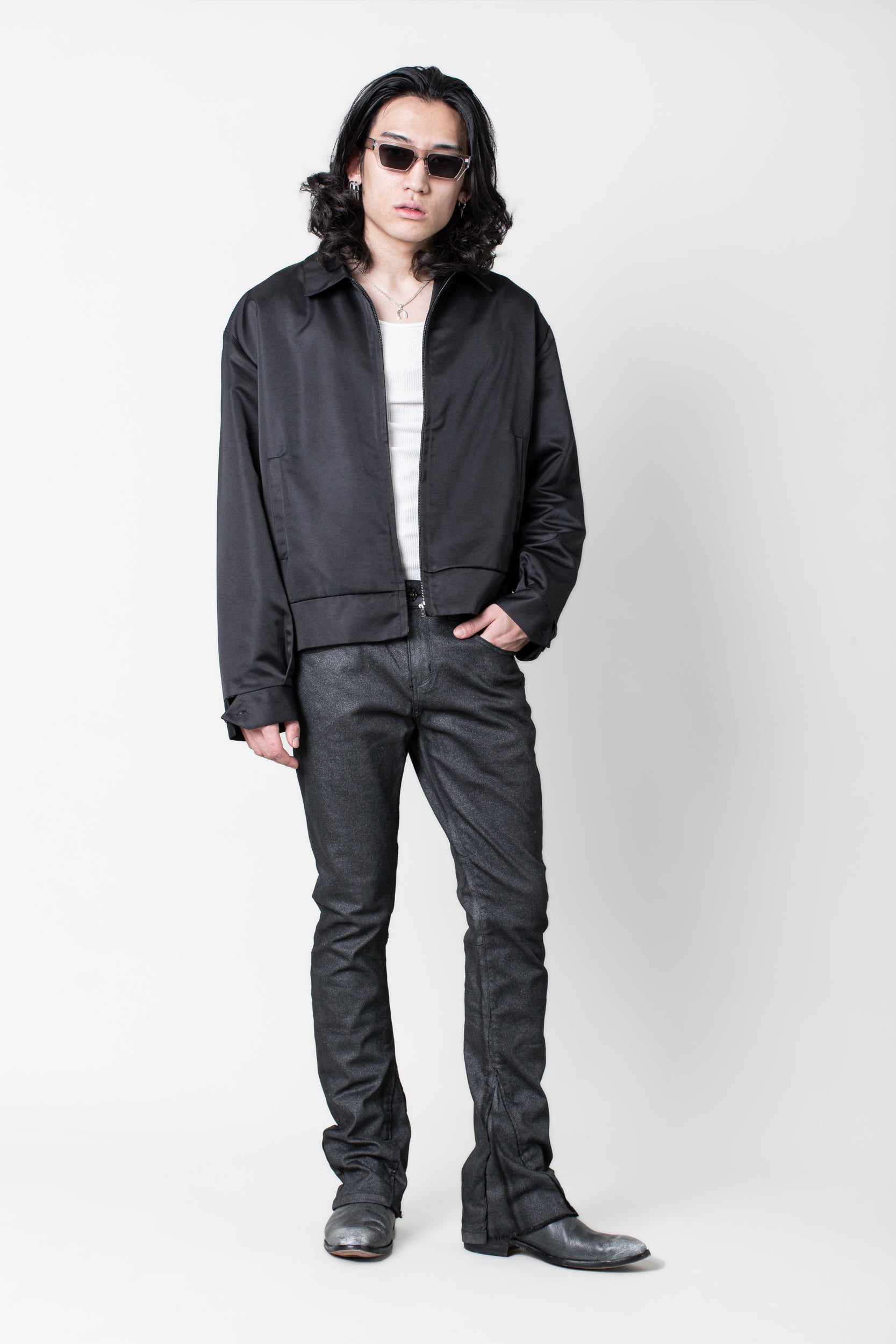 DS denim 708 Slim Flare - Frosted Black