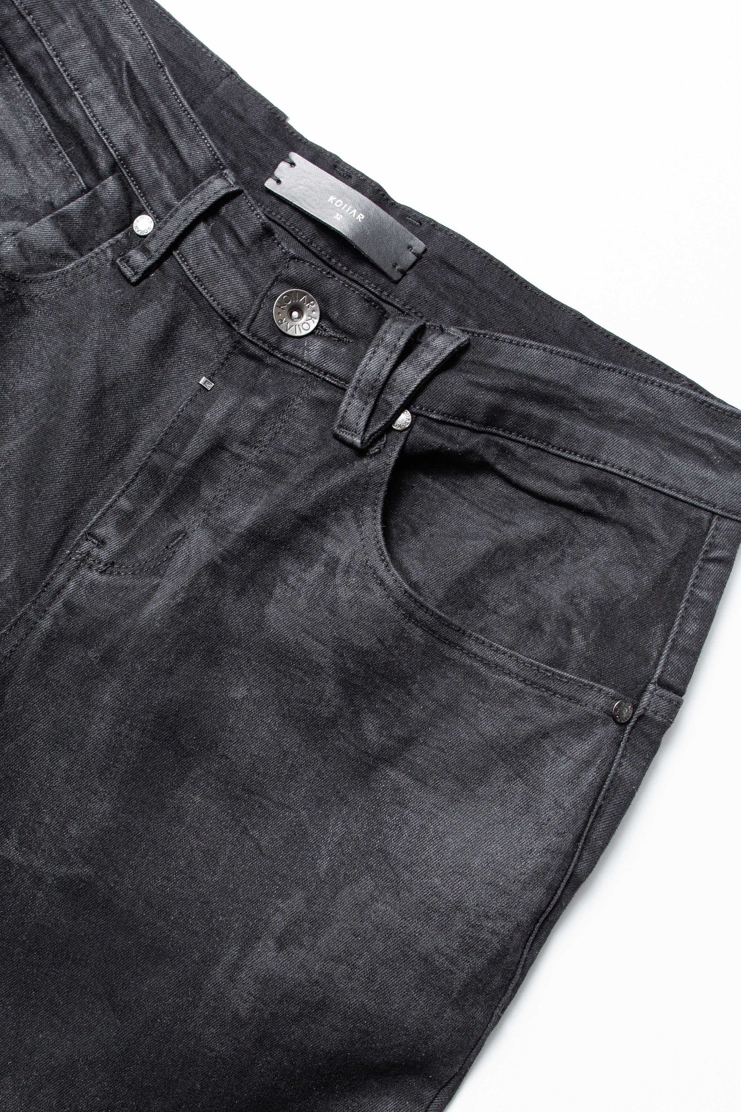 DS denim 708 Slim Flare - Vintage Coated Black