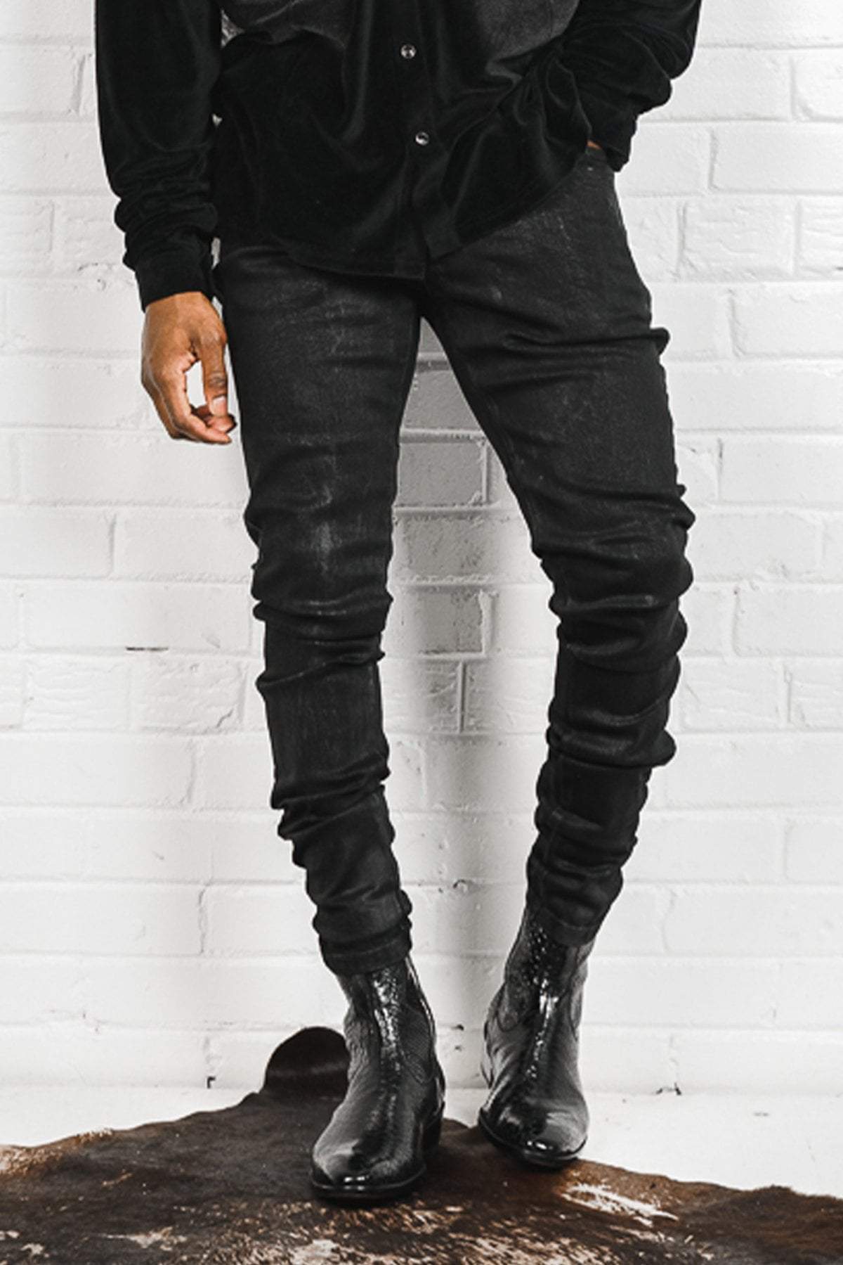 HE SHI DEVELOPMENT LIMITED denim Vintage Wax Black - 203 Rockstars