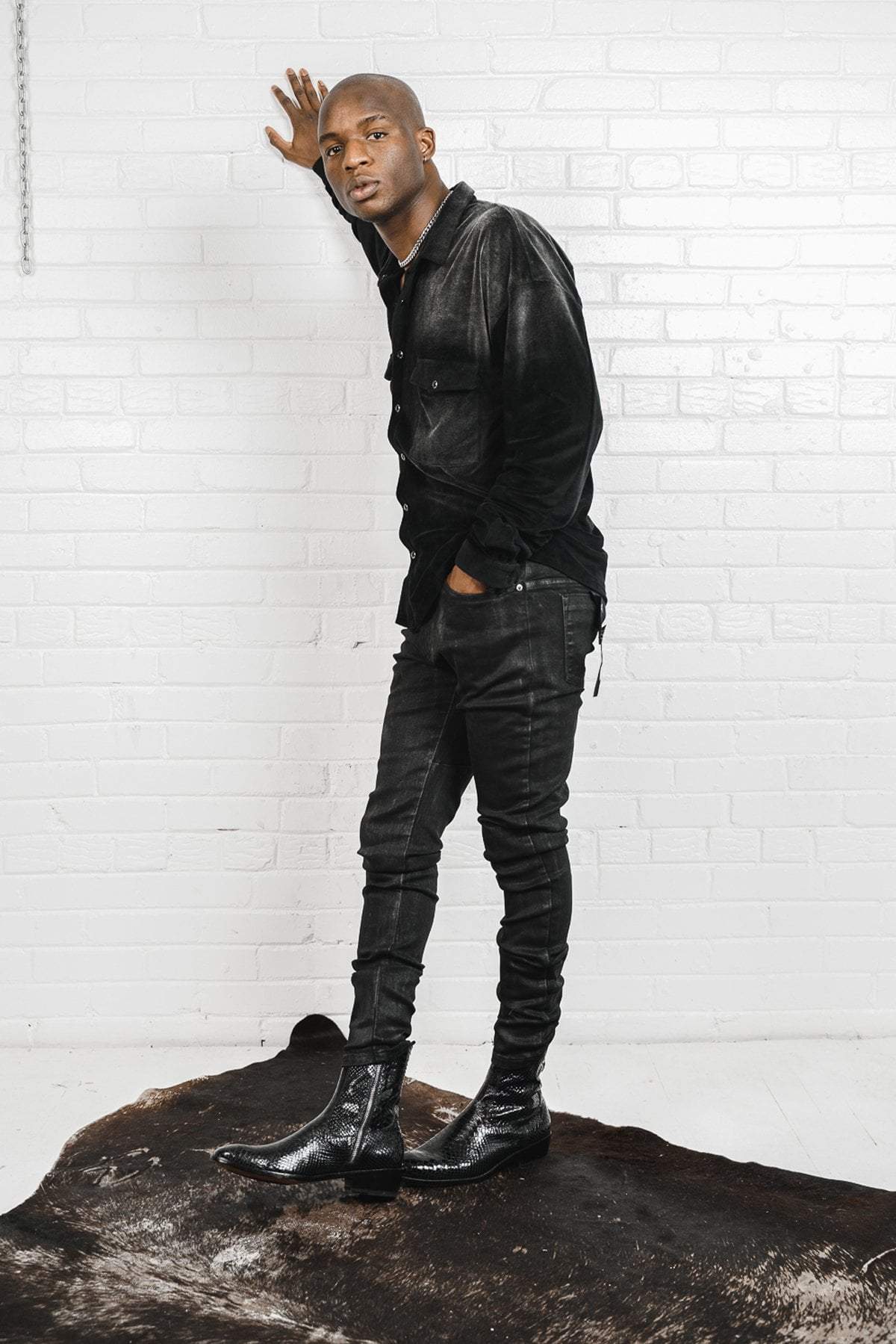 HE SHI DEVELOPMENT LIMITED denim Vintage Wax Black - 203 Rockstars