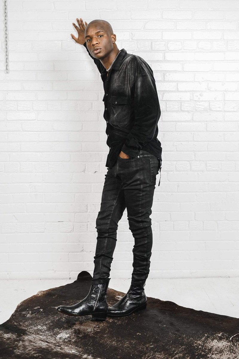 HE SHI DEVELOPMENT LIMITED denim Vintage Wax Black - 203 Rockstars