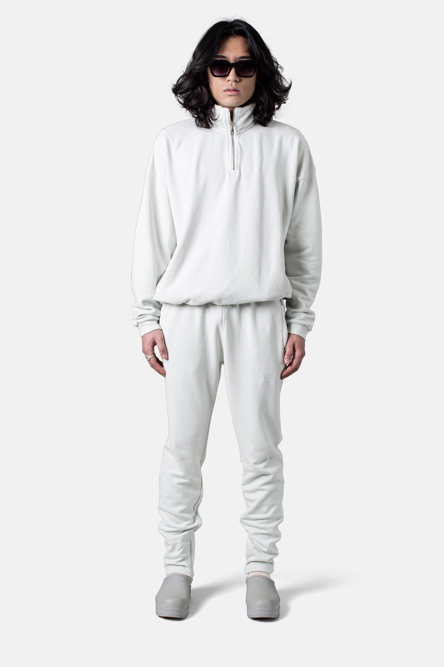 JM Core Hoodie Core Quarter Zip Hoodie - Bone