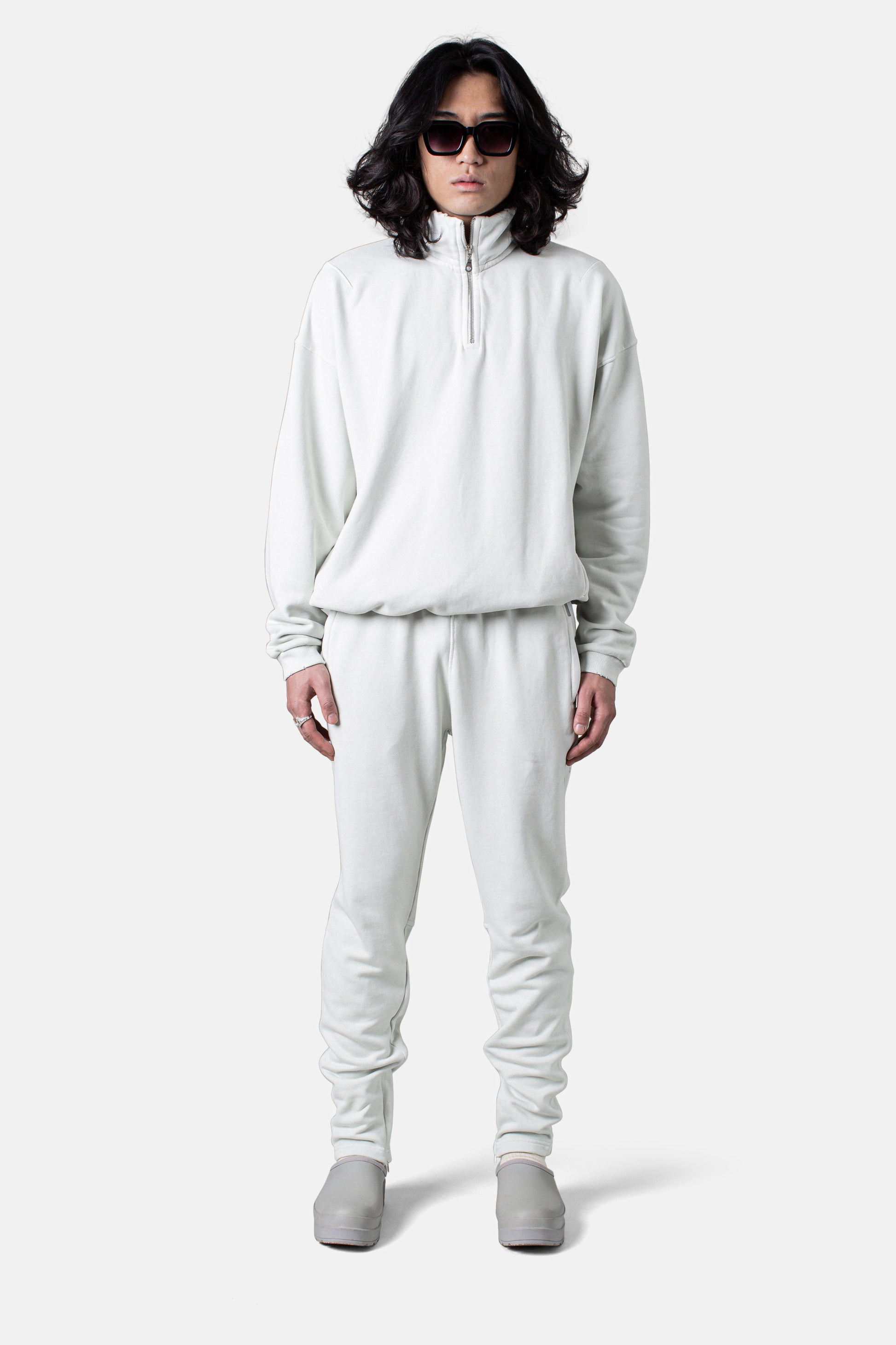 JM Core Hoodie Core Quarter Zip Hoodie - Bone