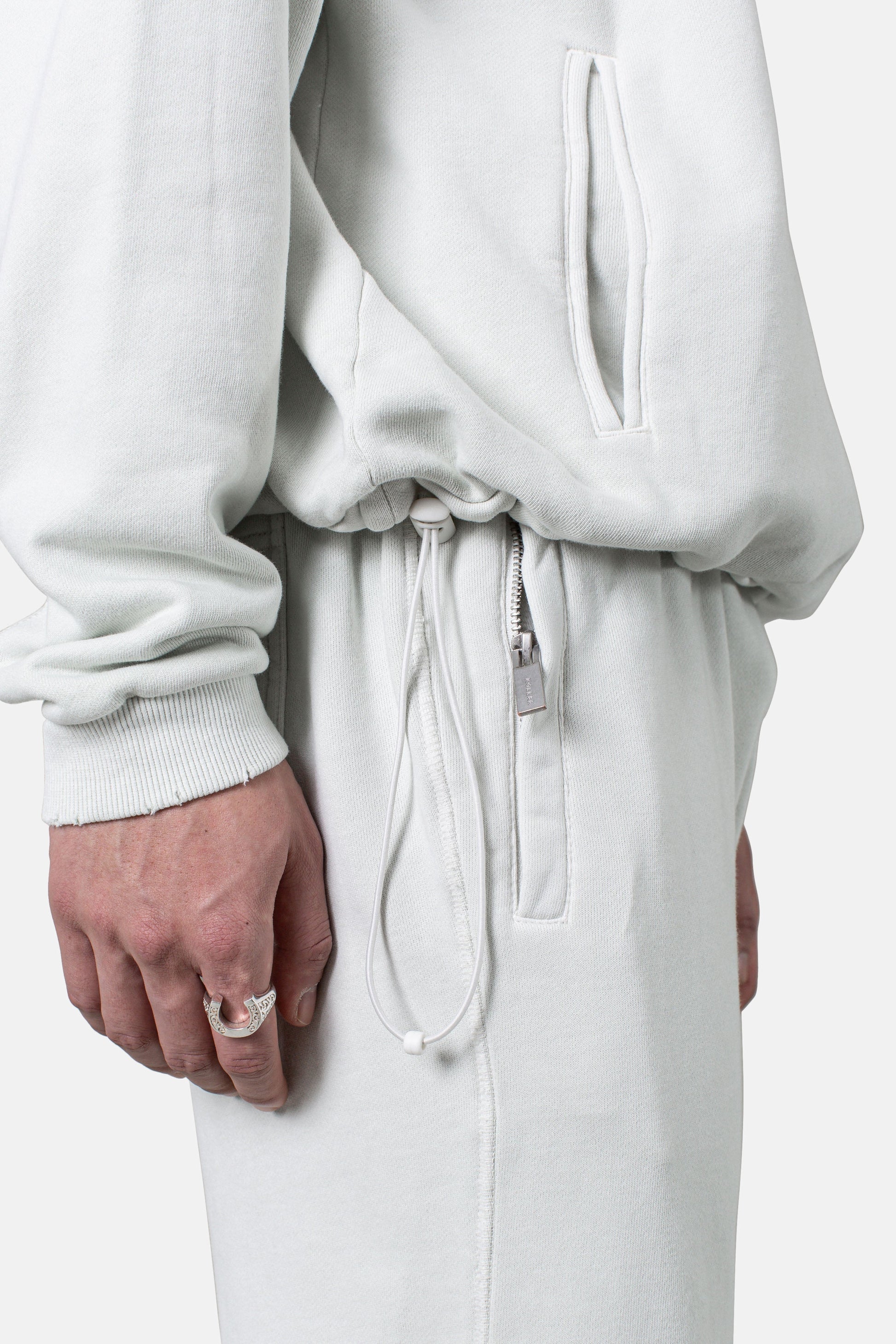 JM Core Hoodie Core Quarter Zip Hoodie - Bone
