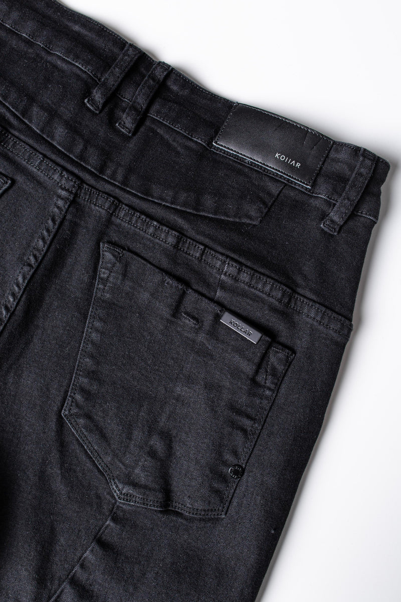 JM denim 203 Skinny - Destroyed Black