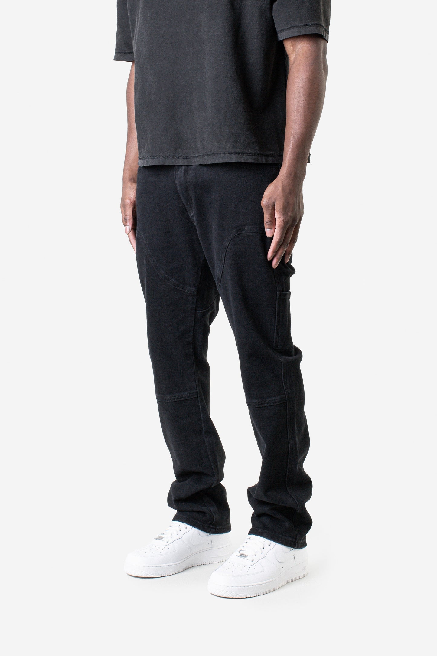JM denim 967 Straight - Destroyed Carpenter Deep Black