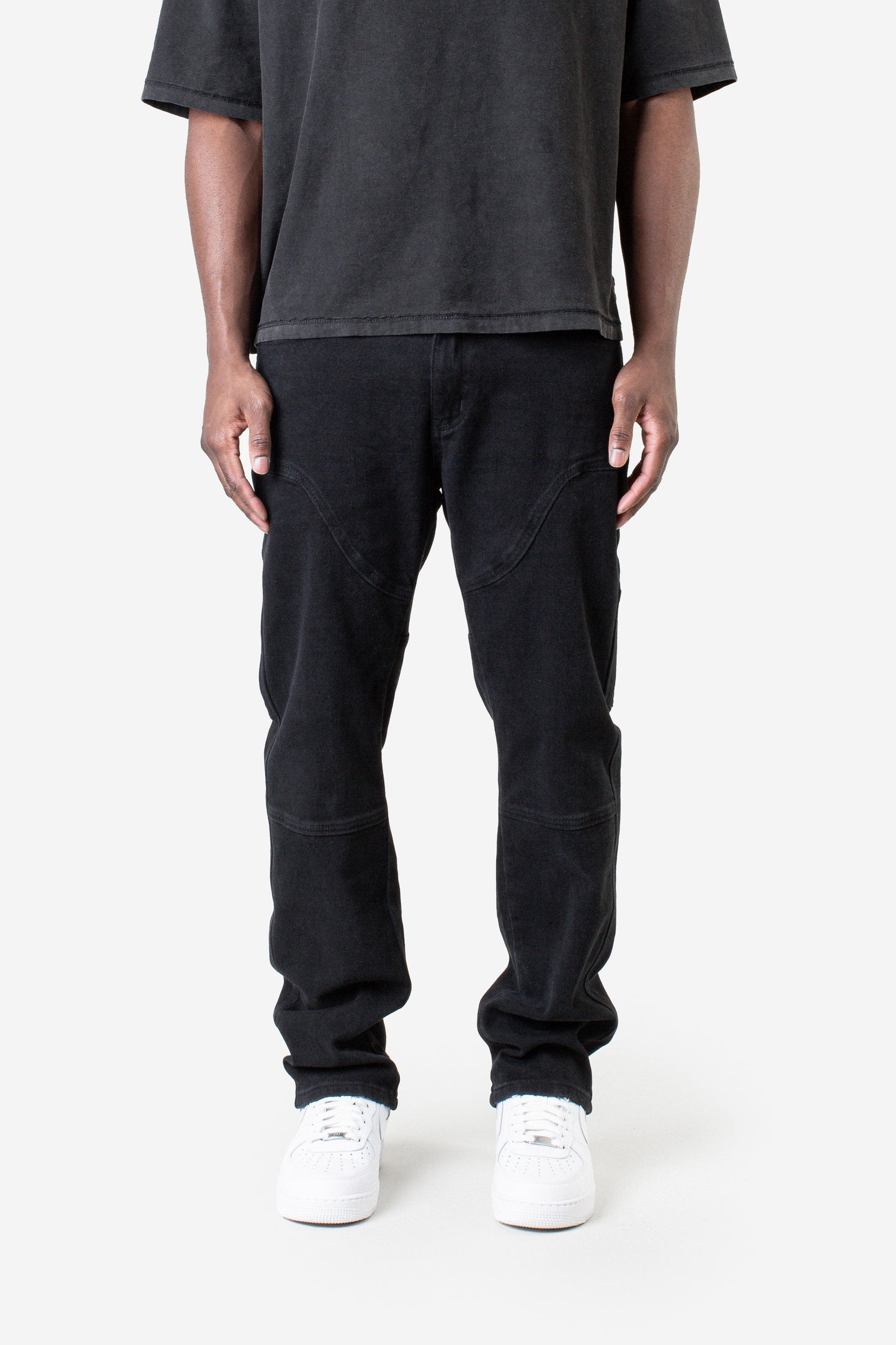 JM denim 967 Straight - Destroyed Carpenter Deep Black