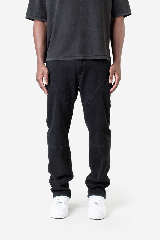 JM denim 967 Straight - Destroyed Carpenter Deep Black