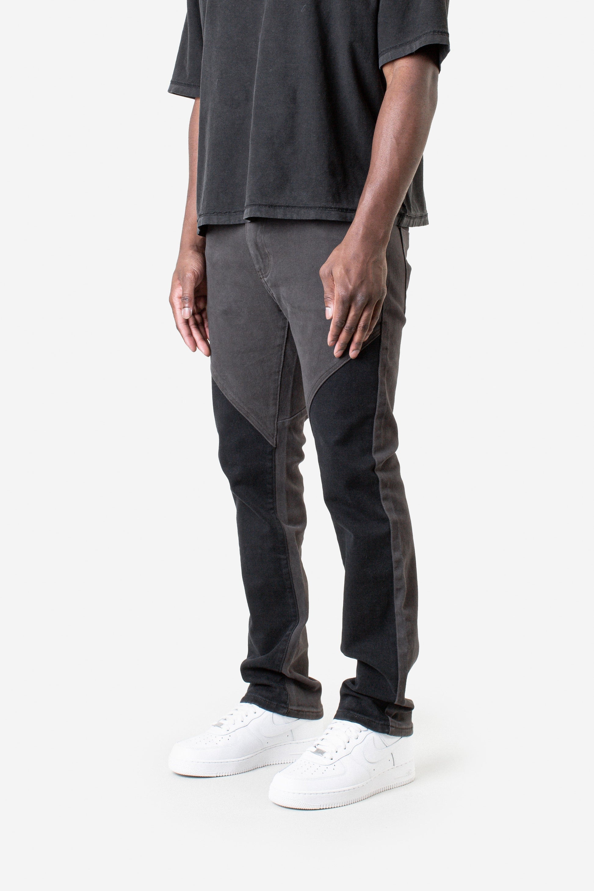 JM denim 967 Straights Two Tone - Peat Black