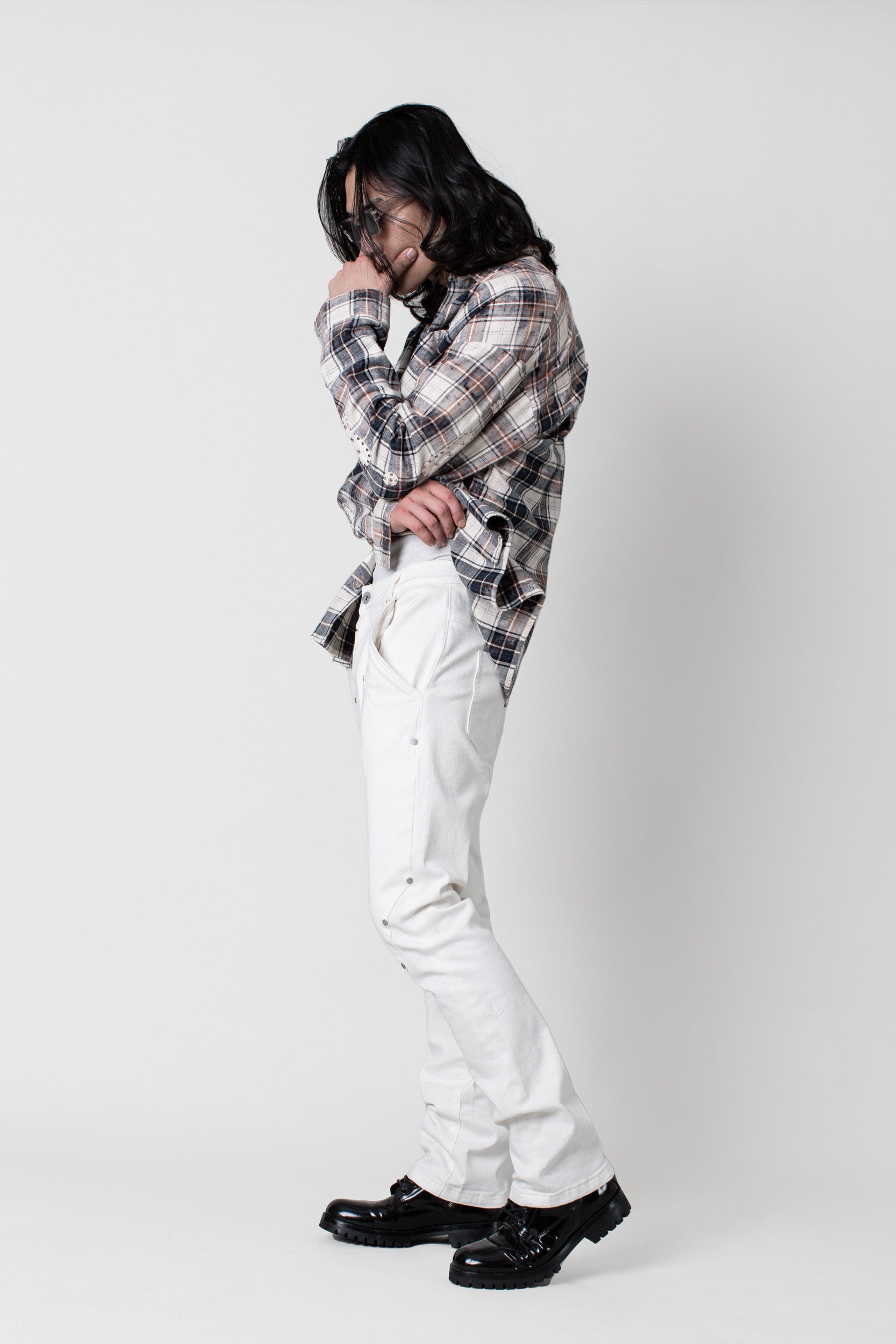 JM denim Relax Flare - Bone