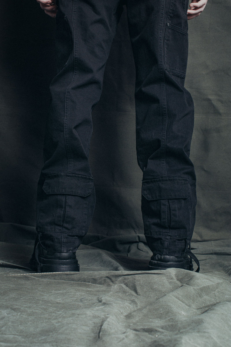 JM denim Straight Cargo - Midnight Black