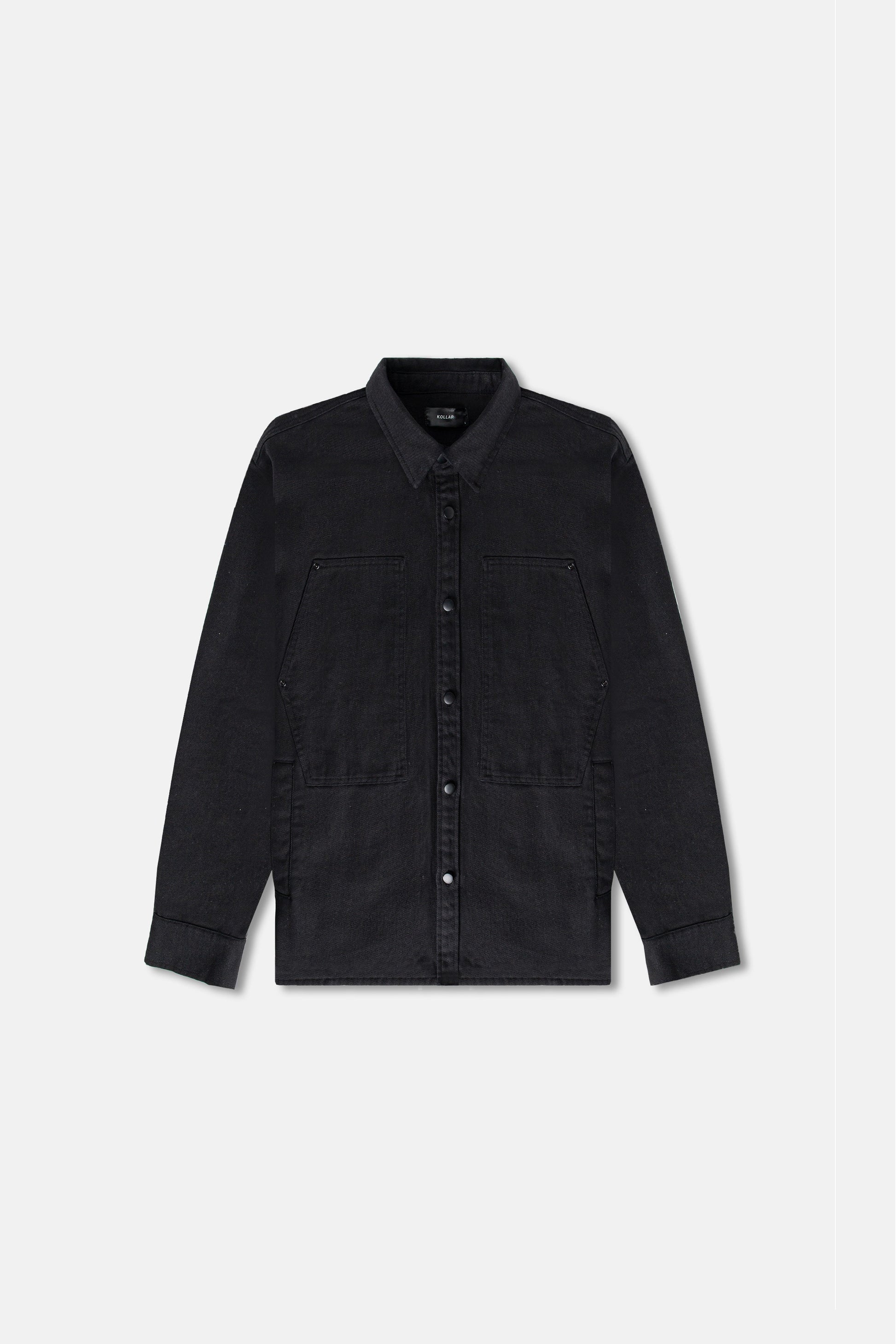 JM overshirt Canvas Overshirt - Black