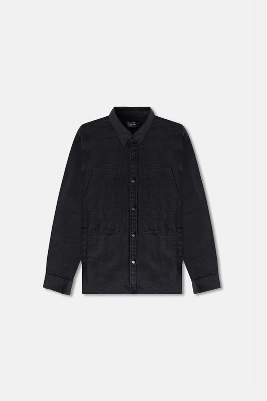 JM overshirt Canvas Overshirt - Black