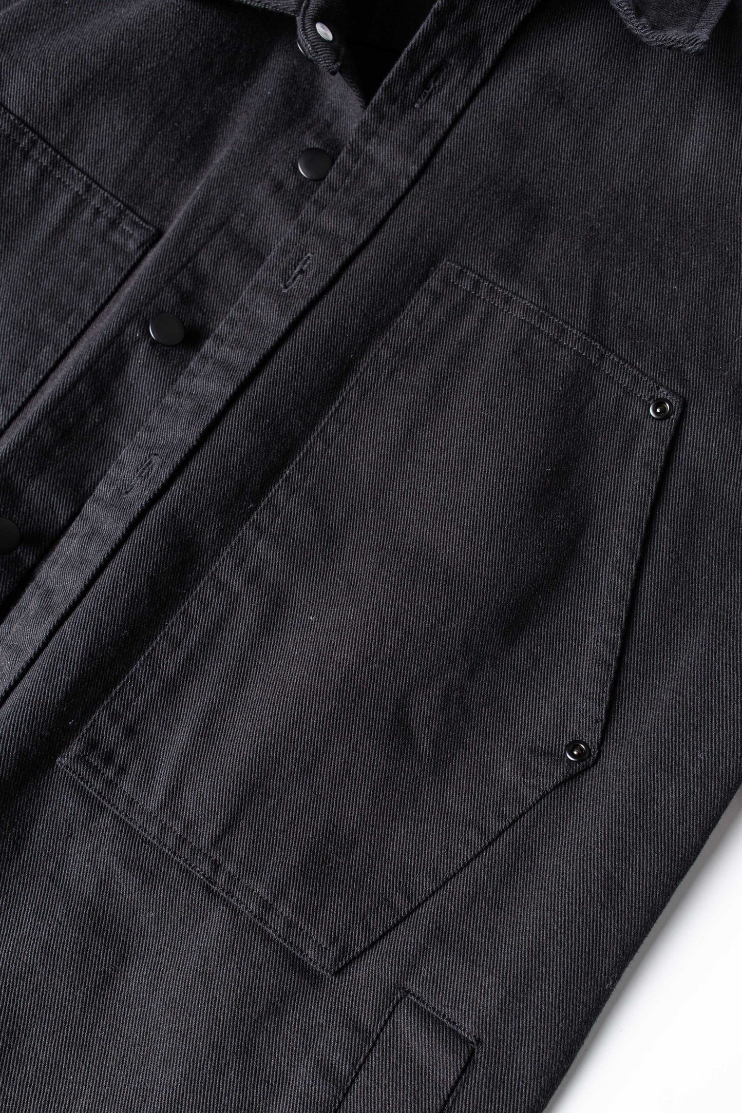 JM overshirt Canvas Overshirt - Black