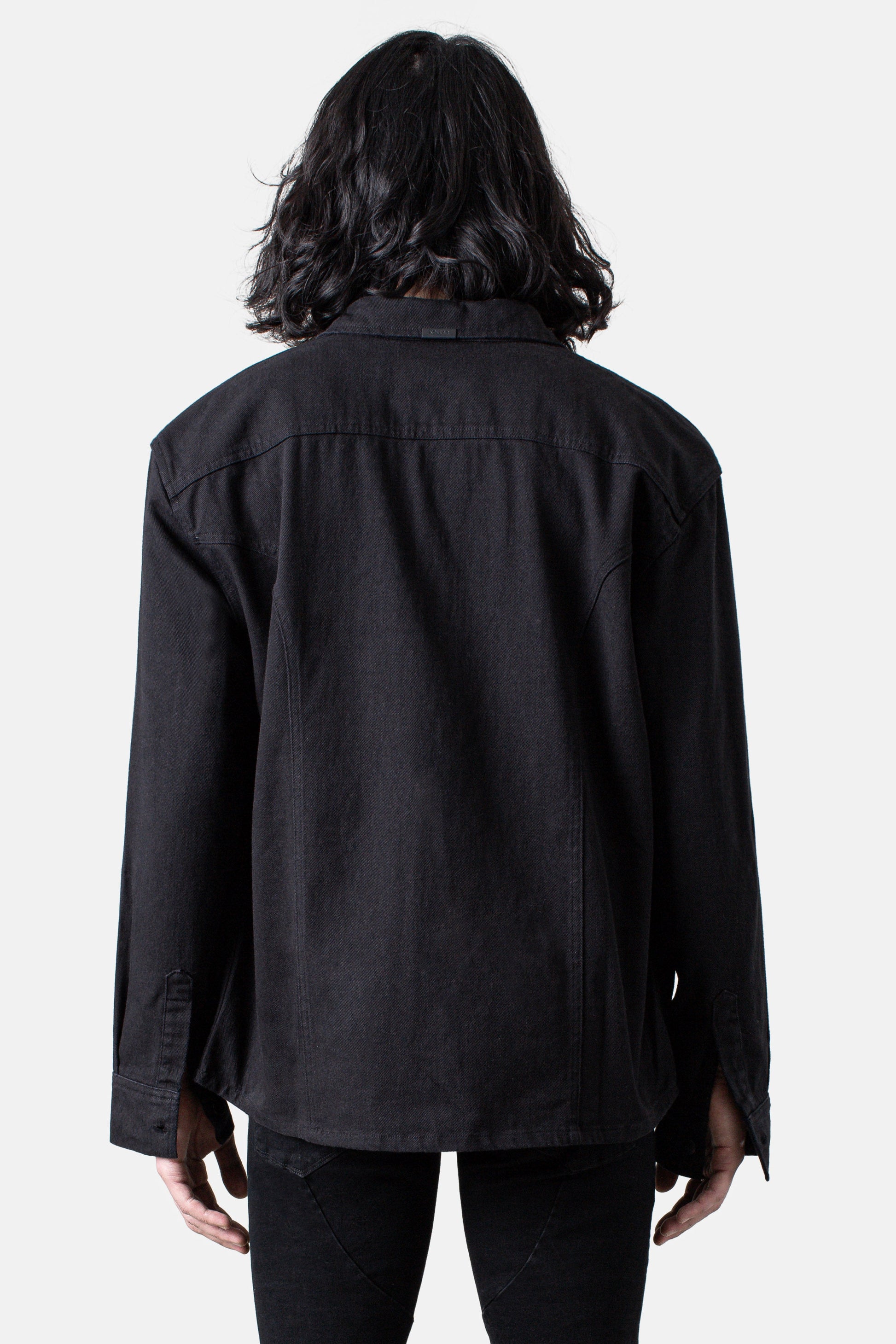 JM overshirt Canvas Overshirt - Black