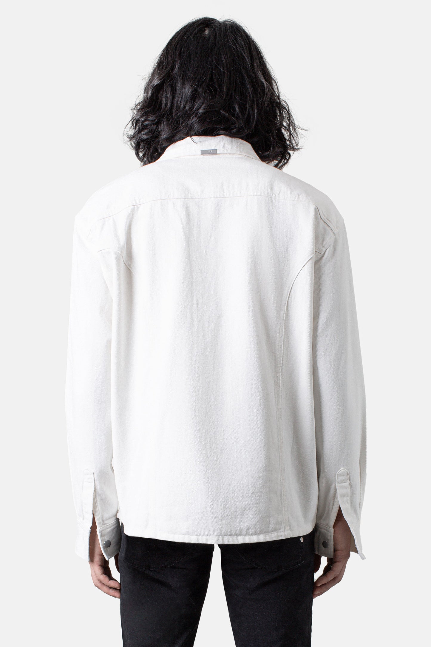 JM overshirt Canvas Overshirt - White