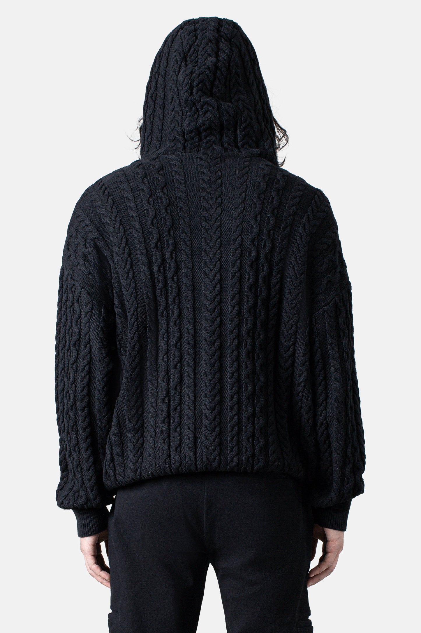 JM Shirts & Tops Knit Pullover Hoodie - Black