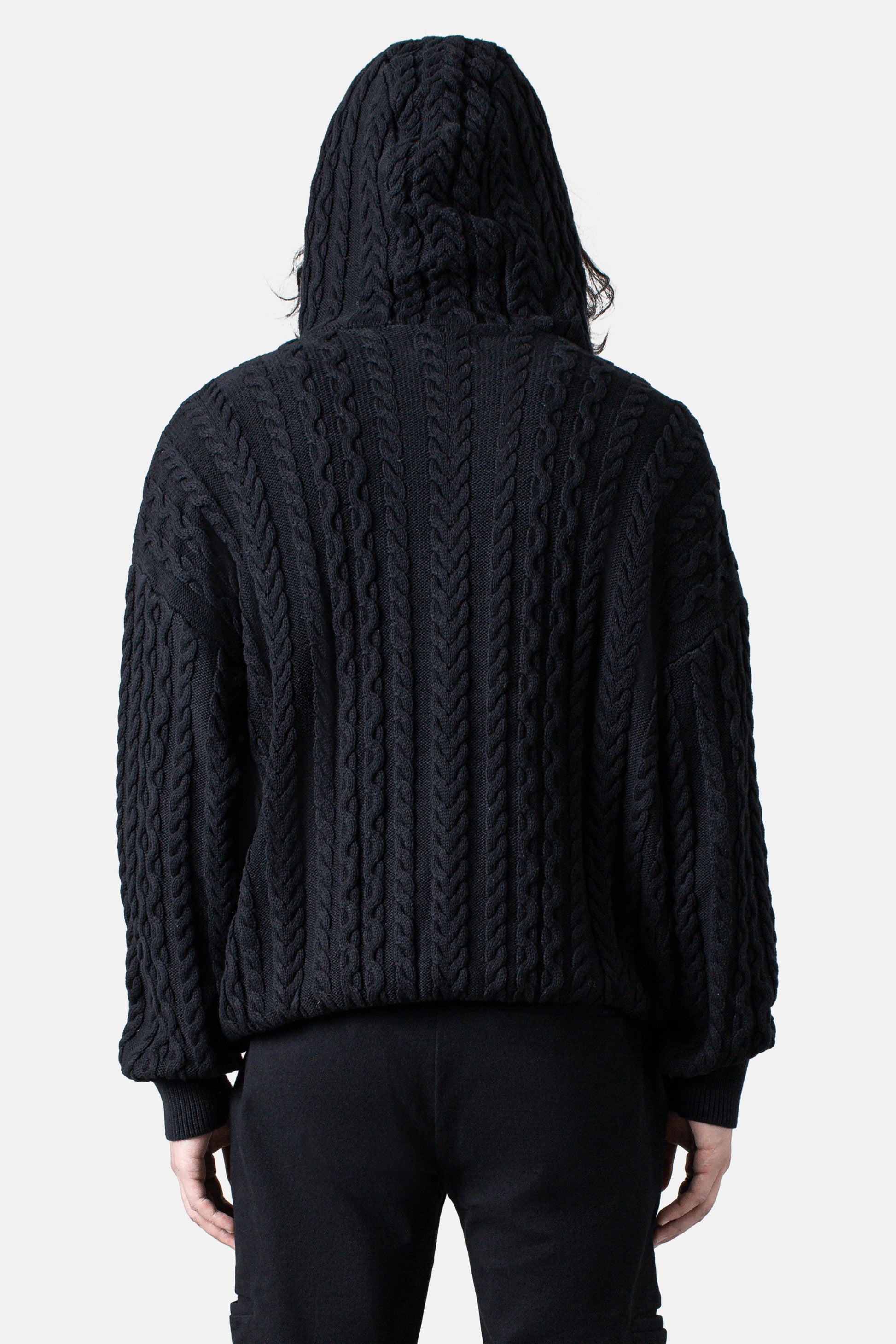 JM Shirts & Tops Knit Pullover Hoodie - Black