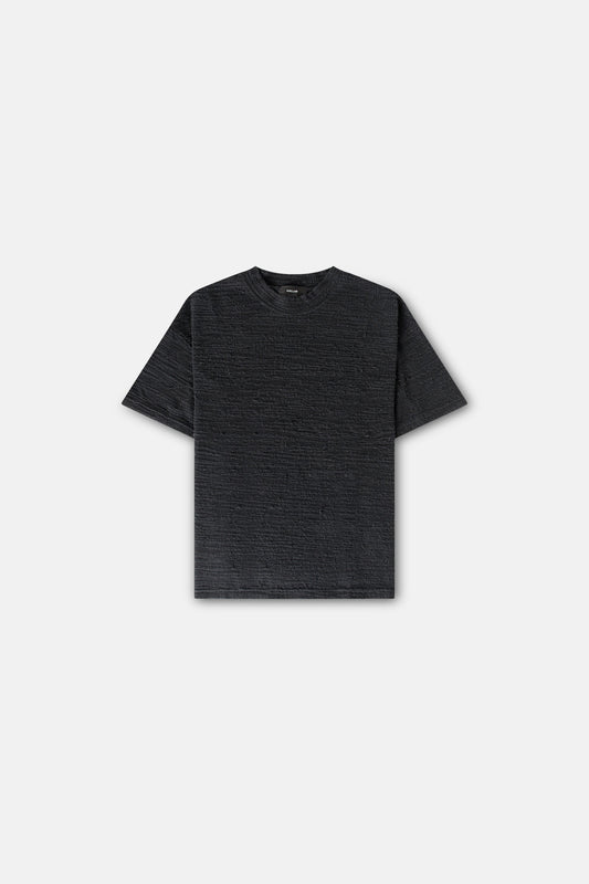 JM Shirts & Tops Textured Tee -  Black