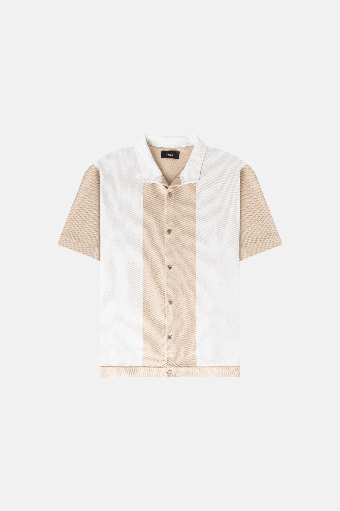 JMZ Resort Knitted Classic Resort Shirt - Off White