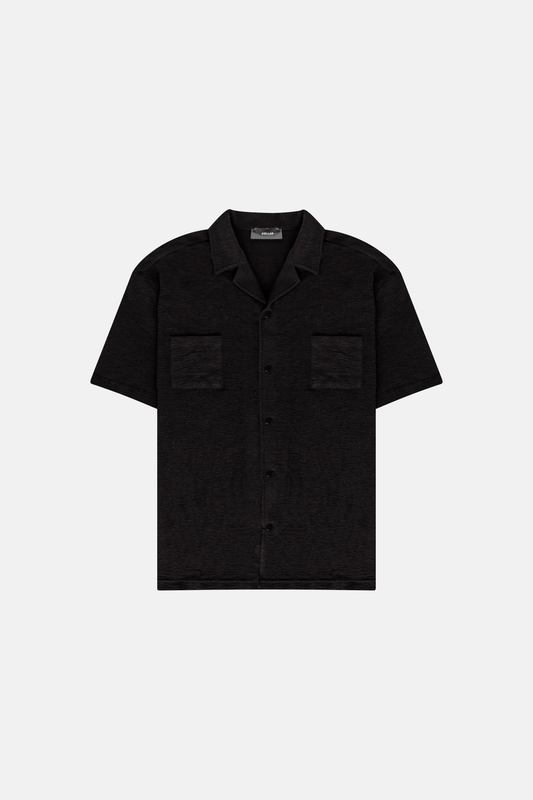 JMZ Resort Resort Shirt - Terry Black