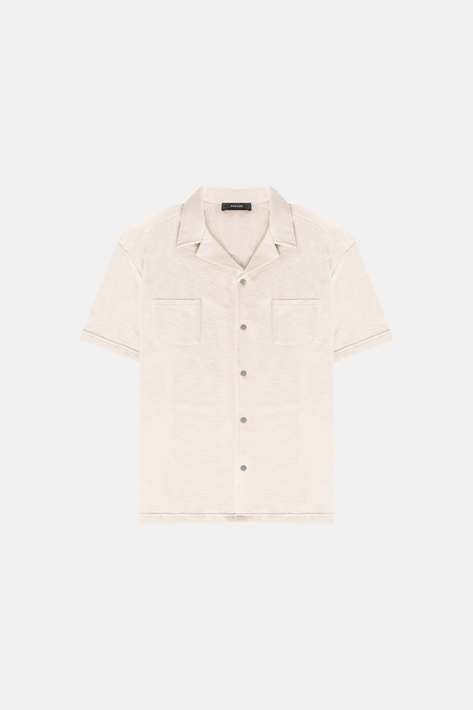 JMZ Resort Resort Shirt - Terry Off White