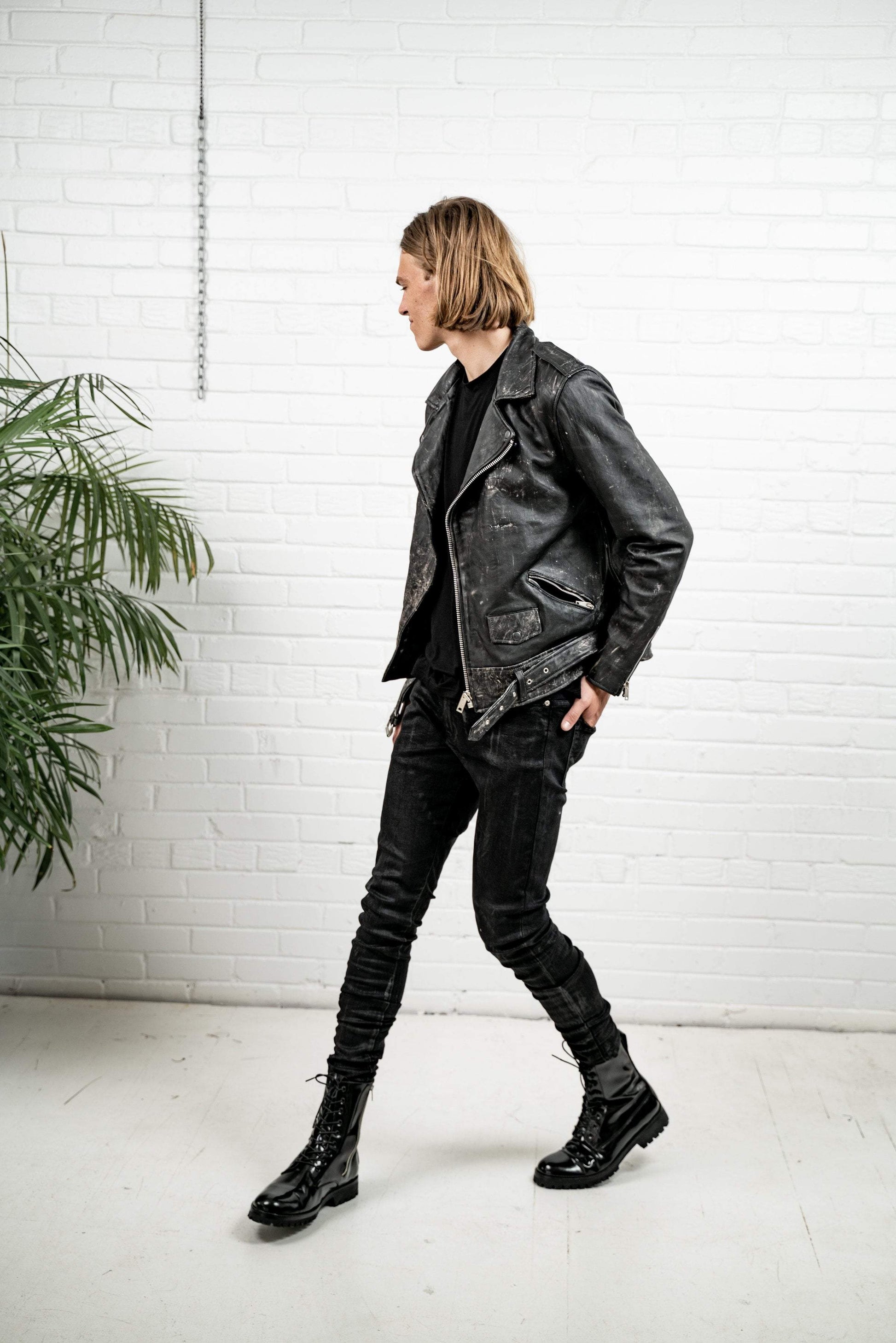 Kollar Clothing Road Rash Biker Jacket - Black